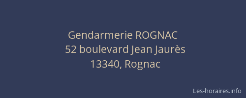 Gendarmerie ROGNAC
