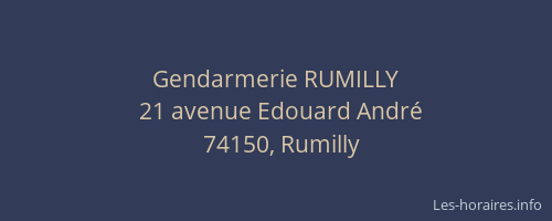Gendarmerie RUMILLY