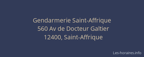 Gendarmerie Saint-Affrique