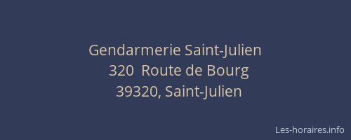 Gendarmerie Saint-Julien
