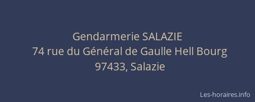 Gendarmerie SALAZIE
