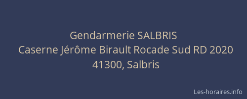 Gendarmerie SALBRIS