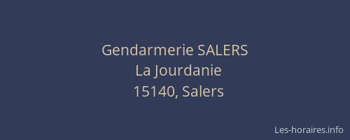 Gendarmerie SALERS