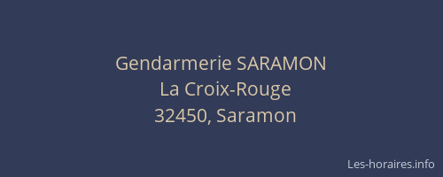 Gendarmerie SARAMON