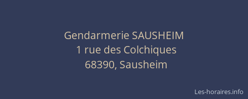 Gendarmerie SAUSHEIM