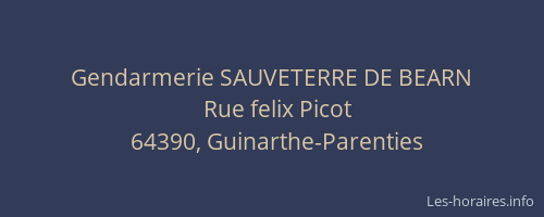 Gendarmerie SAUVETERRE DE BEARN