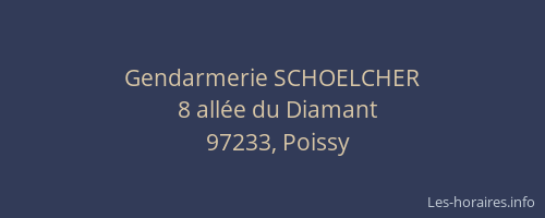 Gendarmerie SCHOELCHER