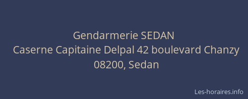 Gendarmerie SEDAN