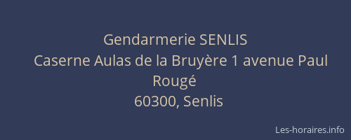 Gendarmerie SENLIS