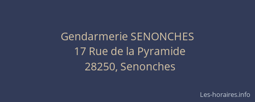 Gendarmerie SENONCHES