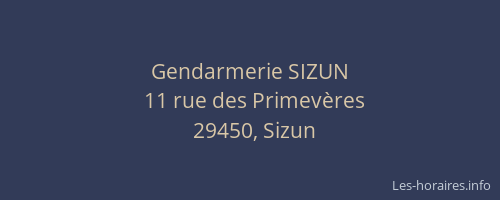 Gendarmerie SIZUN