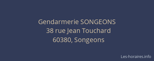 Gendarmerie SONGEONS