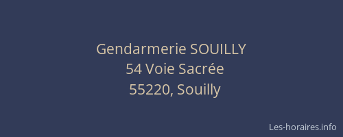Gendarmerie SOUILLY
