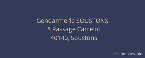 Gendarmerie SOUSTONS