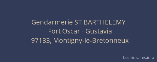 Gendarmerie ST BARTHELEMY