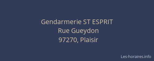 Gendarmerie ST ESPRIT