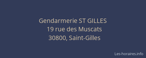Gendarmerie ST GILLES