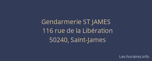 Gendarmerie ST JAMES