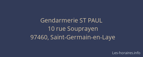 Gendarmerie ST PAUL