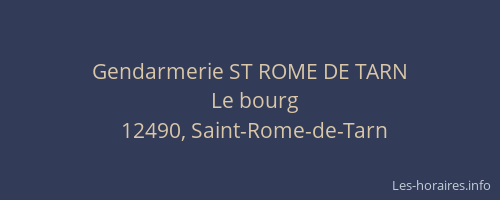 Gendarmerie ST ROME DE TARN