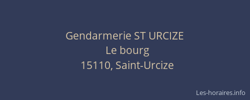 Gendarmerie ST URCIZE