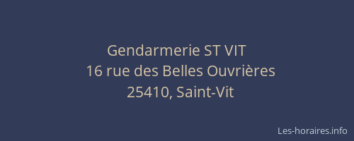 Gendarmerie ST VIT