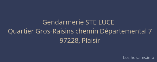 Gendarmerie STE LUCE