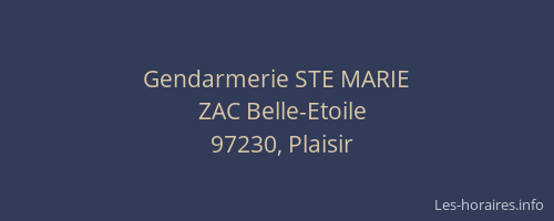 Gendarmerie STE MARIE