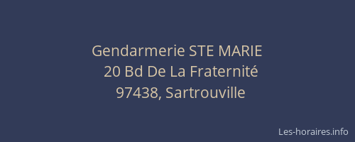 Gendarmerie STE MARIE
