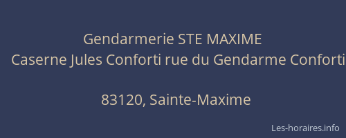 Gendarmerie STE MAXIME