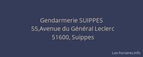 Gendarmerie SUIPPES