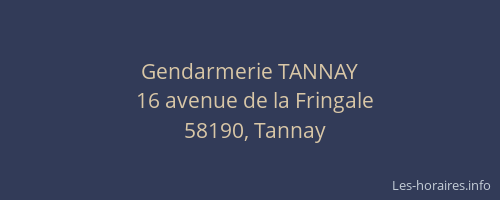 Gendarmerie TANNAY