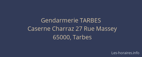 Gendarmerie TARBES