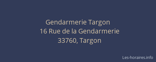 Gendarmerie Targon