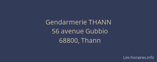 Gendarmerie THANN