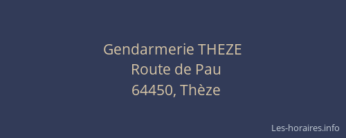 Gendarmerie THEZE
