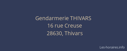 Gendarmerie THIVARS