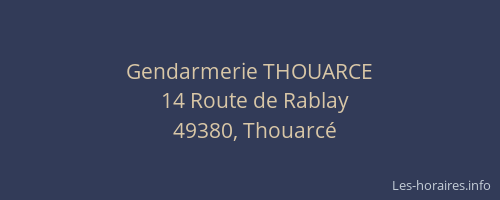 Gendarmerie THOUARCE