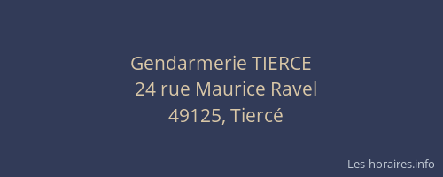 Gendarmerie TIERCE