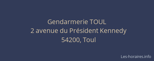 Gendarmerie TOUL