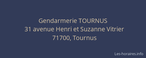 Gendarmerie TOURNUS