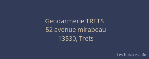 Gendarmerie TRETS