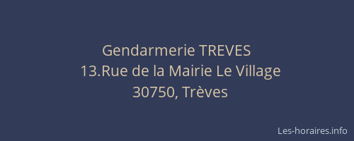 Gendarmerie TREVES