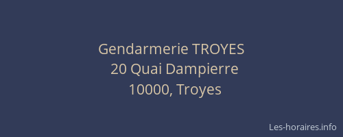 Gendarmerie TROYES