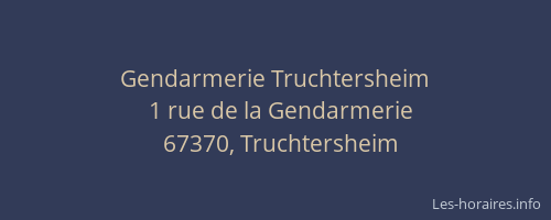 Gendarmerie Truchtersheim
