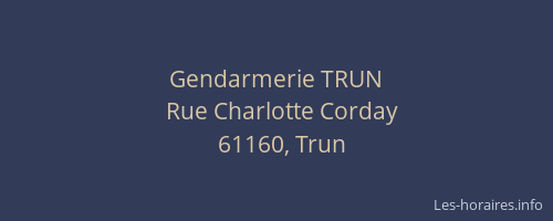Gendarmerie TRUN
