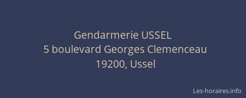 Gendarmerie USSEL