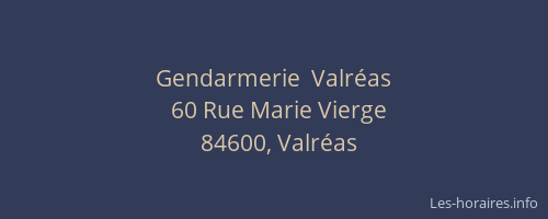 Gendarmerie  Valr&eacute;as