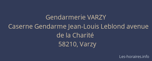 Gendarmerie VARZY