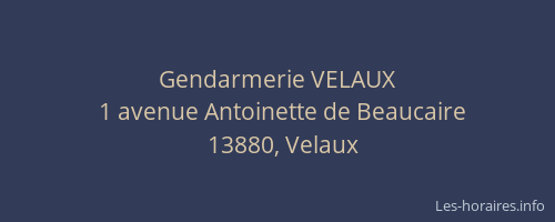 Gendarmerie VELAUX